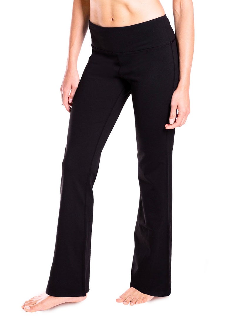 Yogipace Women's Bootcut Yoga Pants,Long Workout Pant,33",Black,Size XXL - Image 1